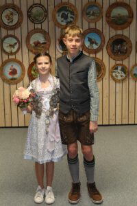 Schützenkönige Jugend 2023 - Laura und Reinhard Huber